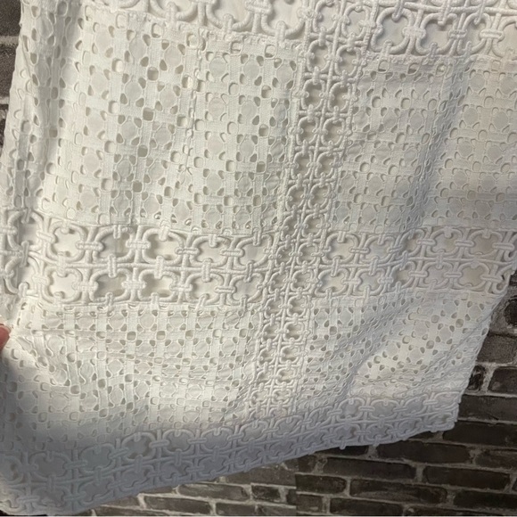NWT Lilly Pulitzer Delia shift dress white crochet sleeveless - Picture 4 of 14